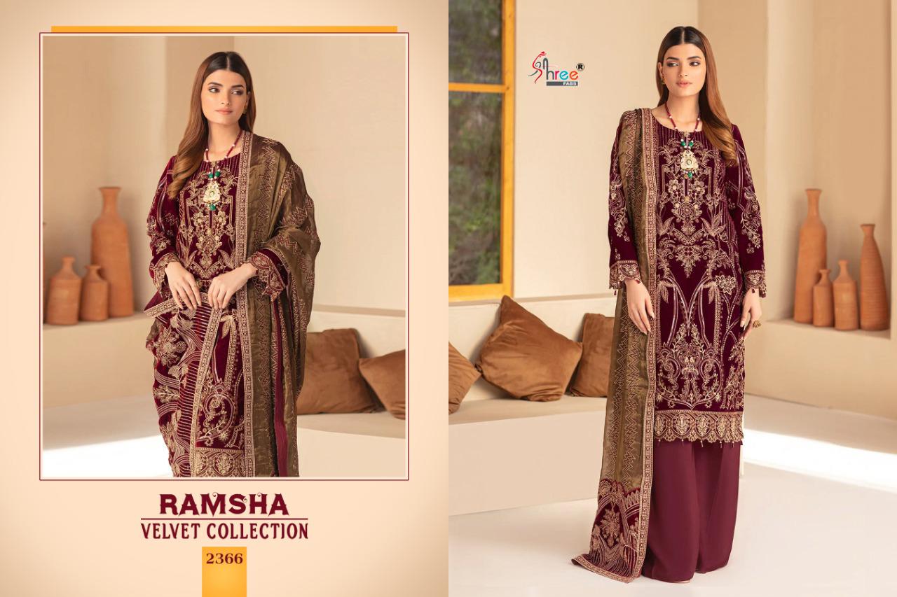Shree Ramsha Velvet Fancy Festival Wear Latest Pakistani Salwar Suit Collection